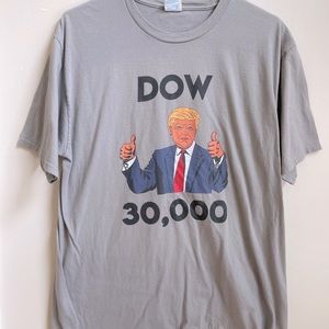 Large DOW 30,000 Trump T Shirt